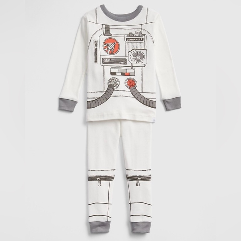 Gap‎ Baby & Toddler Astronaut Long Sleeve 2 Piece PJ Set